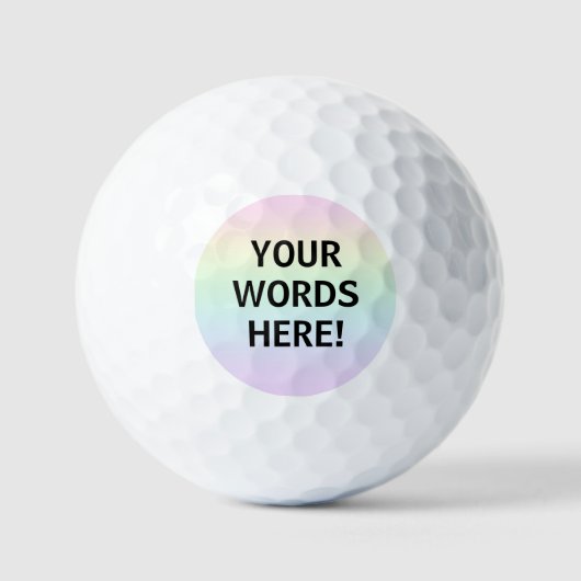 Rainbow Gepersonaliseerd Golfballen (Voorkant)