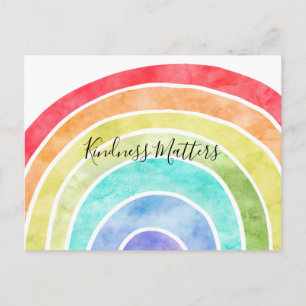 Rainbow gepersonaliseerd inspirerend quote briefkaart