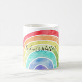 Rainbow gepersonaliseerd inspirerend quote koffiemok (Center)