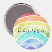 Rainbow gepersonaliseerd inspirerend quote magneet (Voorkant / Achterkant)