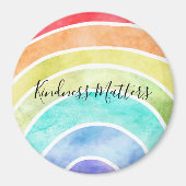 Rainbow gepersonaliseerd inspirerend quote magneet (Voorkant)