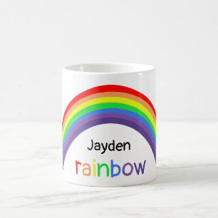Rainbow - gepersonaliseerd, jouw naam koffiemok