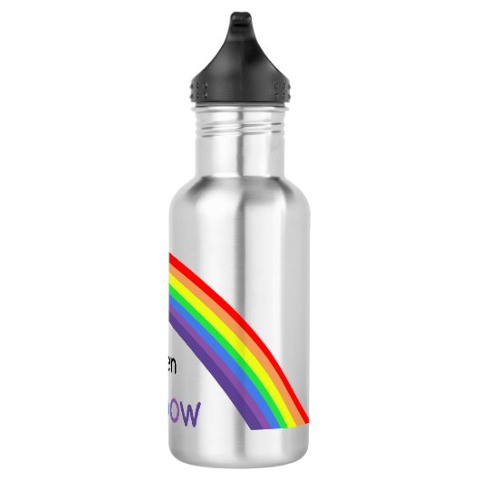 Rainbow - gepersonaliseerd, jouw naam waterfles  (Rechts)
