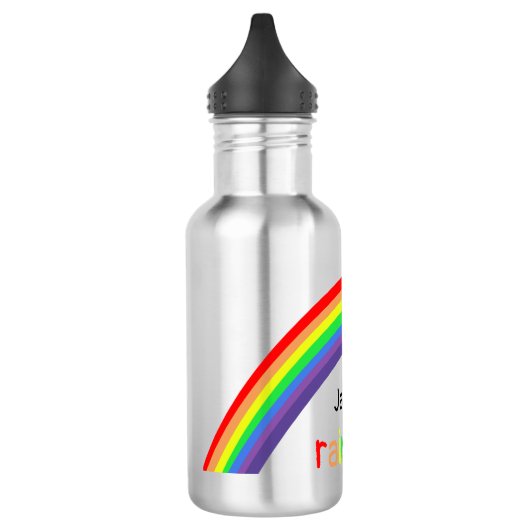 Rainbow - gepersonaliseerd, jouw naam waterfles  (Links)