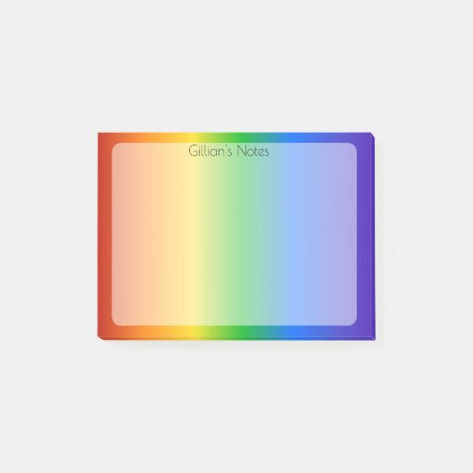 Rainbow Gepersonaliseerd Post-it® Notes (Voorkant)