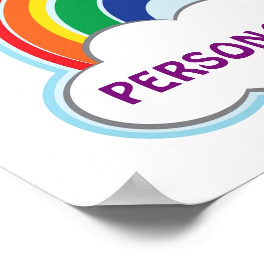 RAINBOW | gepersonaliseerd poster (Hoek)