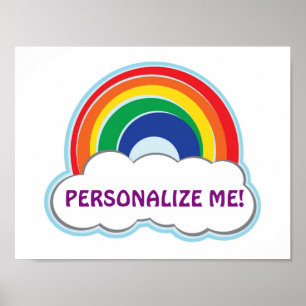 RAINBOW   gepersonaliseerd poster