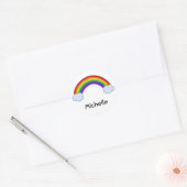 Rainbow Gepersonaliseerd Ronde Sticker (Envelop)