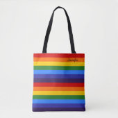 Rainbow Gepersonaliseerd Tote Bag (Voorkant)