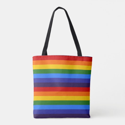 Rainbow Gepersonaliseerd Tote Bag (Achterkant)