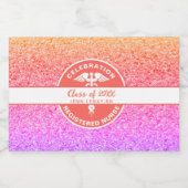 Rainbow gepersonaliseerd voor verpleegkundige Grad Likeurfles Etiket (Enkel label)