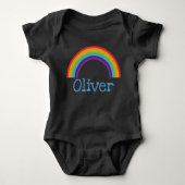 Rainbow gepersonaliseerde Bodysuit  (Voorkant)