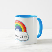 RAINBOW | gepersonaliseerde mug Mok (Voorkant rechts)