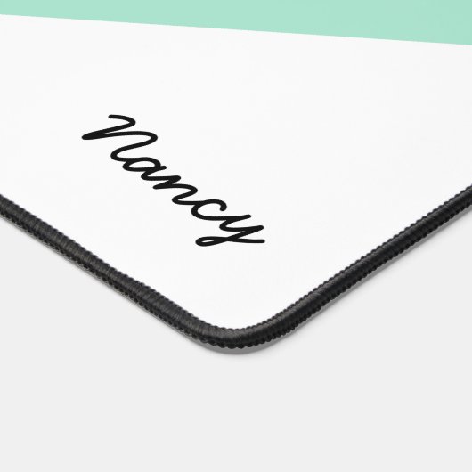 Rainbow Gepersonaliseerde naam Aangepaste geperson Bureaumat (Hoek)