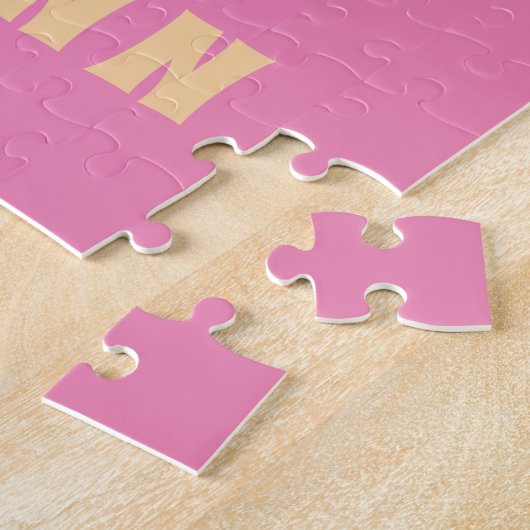 Rainbow Gepersonaliseerde naam Meisjes Legpuzzel (Zijkant)