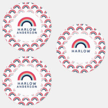 Rainbow Gepersonaliseerde naam School Modern