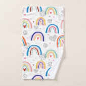 Rainbow Gepersonaliseerde naam Woordhanddoekset Bad Handdoek (Handdoek)
