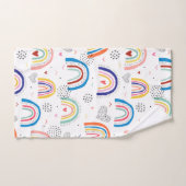 Rainbow Gepersonaliseerde naam Woordhanddoekset Bad Handdoek (Handdoek)