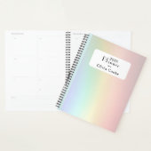 Rainbow gepersonaliseerde planner met aangepaste n (Display)