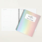 Rainbow gepersonaliseerde planner met aangepaste n (Display)