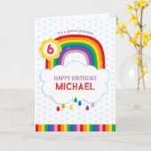 Rainbow Gepersonaliseerde Verjaardag Kaart voor Ki (Gele Bloem)