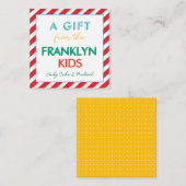 Rainbow Gepersonaliseerde Verwant Geschenkbehuizin Notitiekaartje (Voorkant / Achterkant)