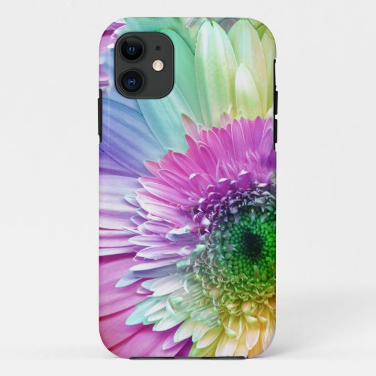 Rainbow Gerbera Daisy iPhone case (Achterkant)
