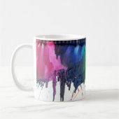 Rainbow gesmolten crayon art kunstenaar koffie mok (Links)