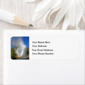 Rainbow Geyser Yellowstone w/ Famous Emerson Quote Etiket (Insitu)