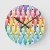 Rainbow Ghost Ronde Klok (Voorkant)