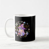 Rainbow Ghost Witch Shirt Schattige Pumpkin Cauldr Koffiemok (Links)