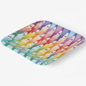 Rainbow Ghosts Papieren Bordje (Gebogen)