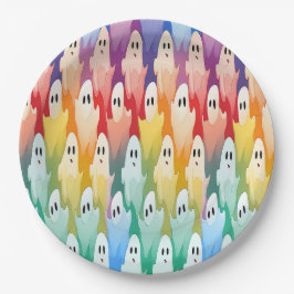 Rainbow Ghosts Papieren Bordje