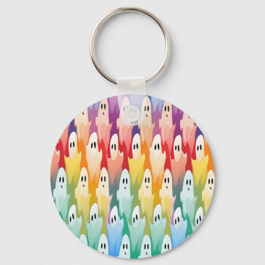 Rainbow Ghosts Sleutelhanger (Voorkant)