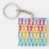 Rainbow Ghosts Sleutelhanger (voorkant)