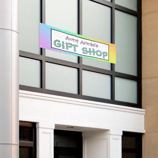 Rainbow Gift Shop Banner (Buitenkant Gebouw)