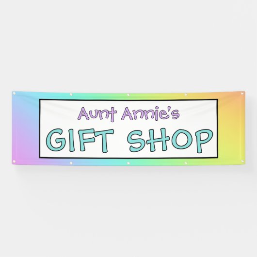 Rainbow Gift Shop Banner (Horizontaal)