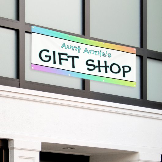 Rainbow Gift Shop Banner (Buitenkant Gebouw)