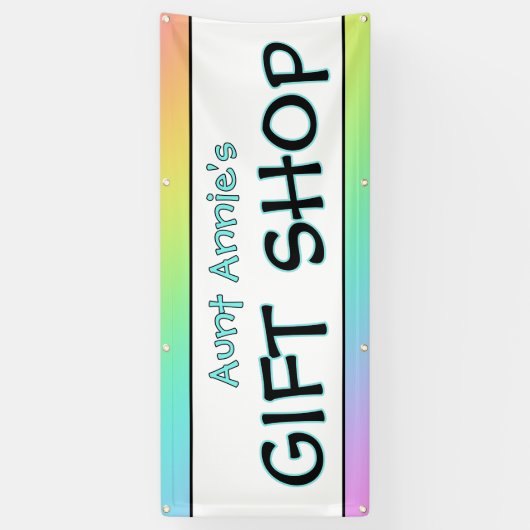 Rainbow Gift Shop Banner (Verticaal)