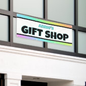 Rainbow Gift Shop Store Banner (Buitenkant Gebouw)