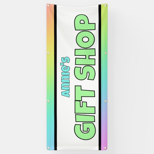 Rainbow Gift Shop Store Banner (Verticaal)