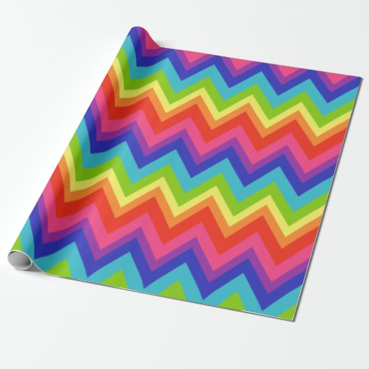 Rainbow Gift Wrapping Paper Cadeaupapier (Uitgerold)