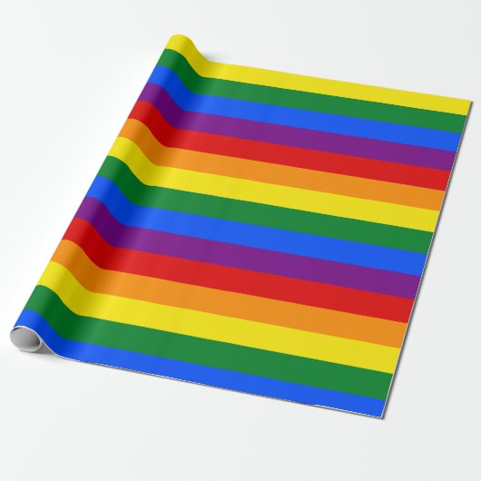 Rainbow Gift Wrapping Paper Cadeaupapier (Uitgerold)