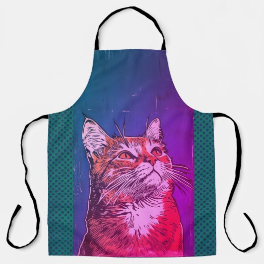 Rainbow Ginger Cat All-Over Print Schort (Voorkant)