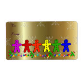 Rainbow Gingerbrood Etiket (Voorkant)
