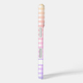 Rainbow Gingham Check Monogramed Custom Case-Mate iPhone Case (Achterkant / Rechts)