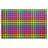 Rainbow Gingham op zwart Stof (Yard (91,4 cm))
