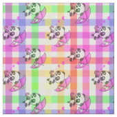 Rainbow Gingham Stof (Swatch)