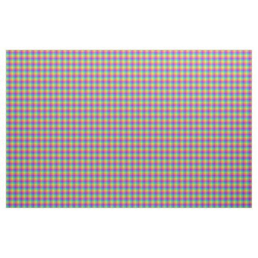 Rainbow Gingham Stof (Yard (91,4 cm))