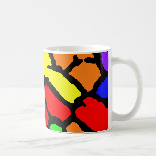 Rainbow-Giraffe afdrukken Koffiemok (Rechts)